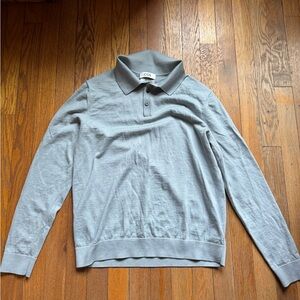 COS slim merino wool polo shirt